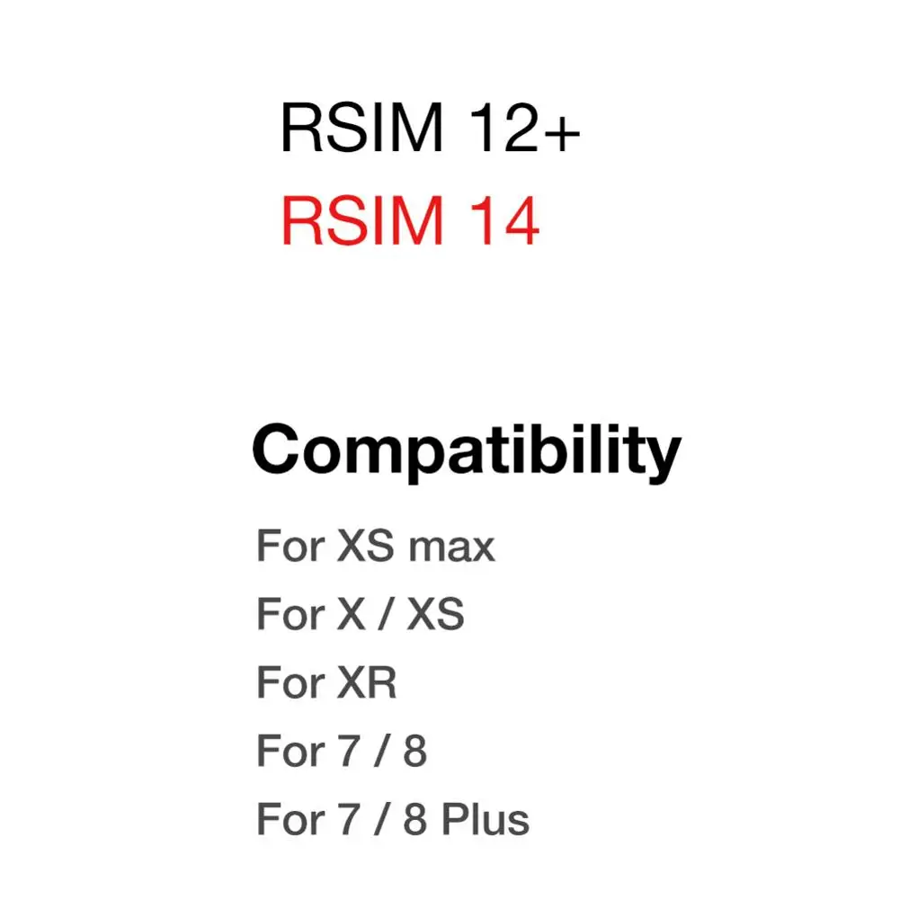 

SIM12 Automatic Bomb Menu Version Perfectly Unlock The Global Rsim R-SIM12 Super Unlock Card Sticker For IPhone XS Max XR X 8 7