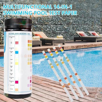 

50pcs PH Test Strips Full PH Meter PH Controller 14in1 Indicator Tester Paper Water Soilsting Kit Factory Swimming Pool