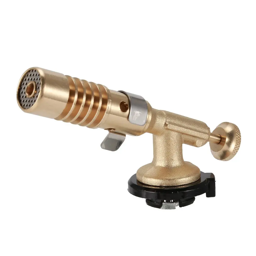 Outdoor Stove Gas Torch Flame Gun Wind Manual Ignition Electronic