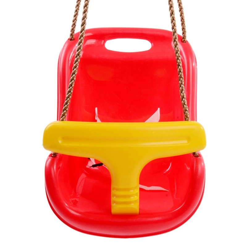 

3 in 1 Indoor and Outdoor Children's Safety and Health Swing Children Toys Baby High Back PE Plastic Basket Fun Game