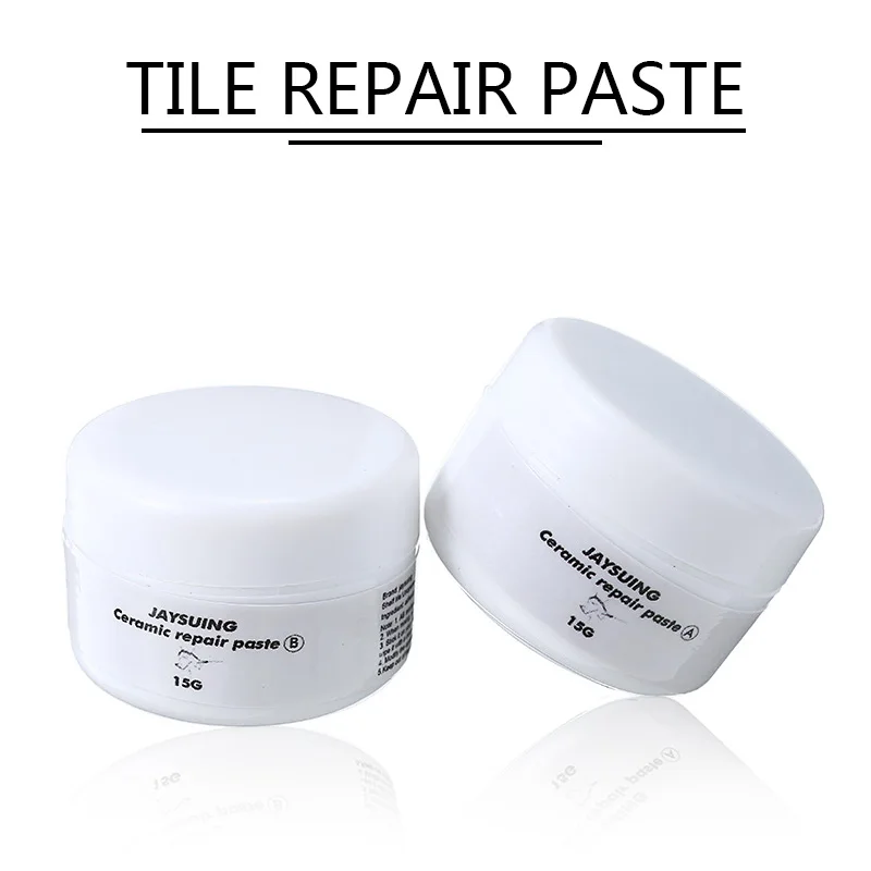 Details about   2pcs/set Tub Tile Repair Kit Porcelain Crack Chip Ceramic Floor Repairing Cream 