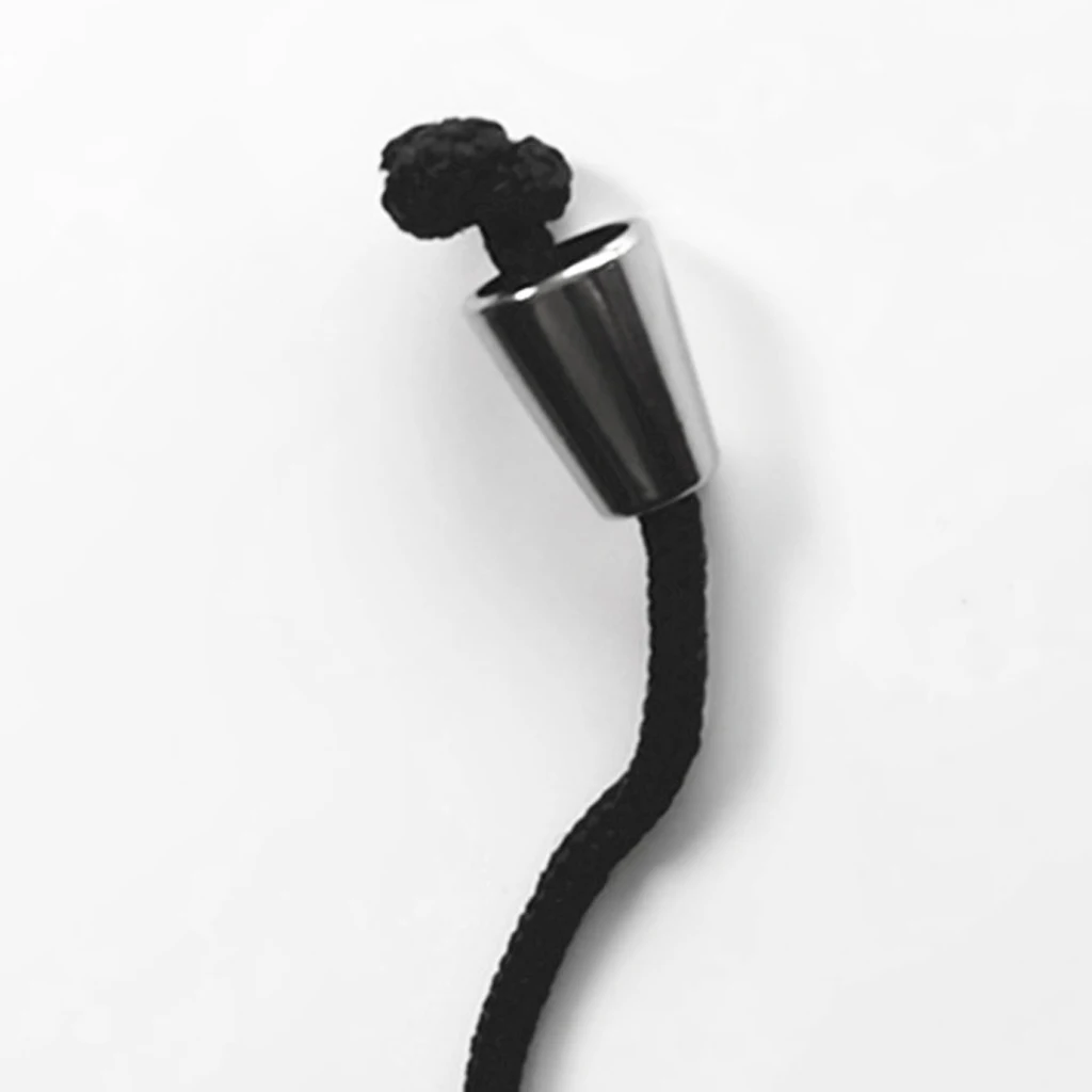 6pcs Pack PlasticBell Stopper 4-8.3mm Hole Without Lid Cord Lock Ends Toggle Clip Rope for Sportswear Backpack Bags DIY Kits