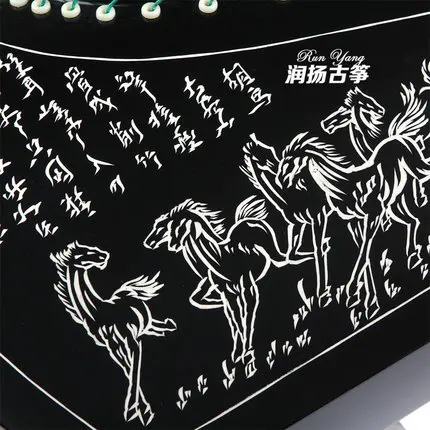 Имитация черного дерева 10 уровней игры Guzheng резные модели китайские 21 струны