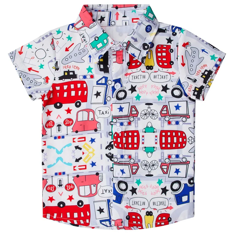 Гавайская летняя рубашка для мальчиков модная детская рубашка с принтом динозавра быстросохнущая пляжная одежда для детей, детская одежда, рубашки