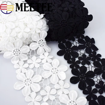 

Meetee 20Yards 5cm 11cm Water Soluble Cotton Embroidery Lace Trim DIY Dress Laces Fabric Hand Clothes Sewing Accessories AP182