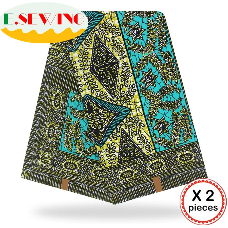 Анкара африканская восковая печатная ткань 12 ярдов Хлопок Воск Гана воск нигерийский стиль для шитья африканские платья одежда 111846
