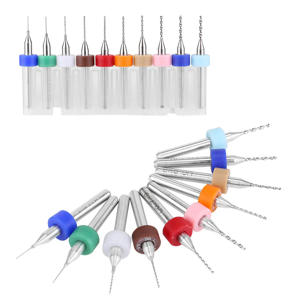 Дропшиппинг 10 шт 0,3 мм-1,2 мм импортные, карбидные сверла печатной платы печатная плата мини ЧПУ сверлильный набор