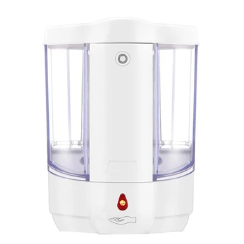 

Automatic Touchless Soap Dispenser Wall-Mounted Battery Operated IR Infrared Sensor Hand Disinfectant(Transparent-800Ml)