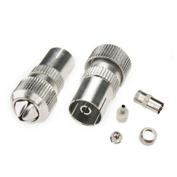 

New 10pcs (5 x Male, 5 x Female)TV Aerial Coaxial Cable Connectors Adaptor