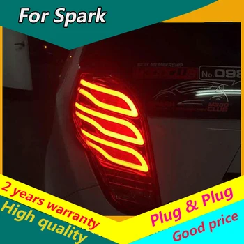 

KOWELL Car Styling for Chevrolet Spark Tail Lights 2010 2011 2012-2017 New Spark LED Tail Light Rear Lamp DRL+Brake+Park+Signal