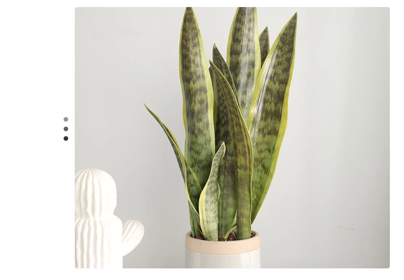 JAROWN Artificial Plants Sansevieria Branch Bonsai Decoration Fake Flower Plastic Tiger Piran Leaves Plants Home Garden Decors Office Decorative (13)