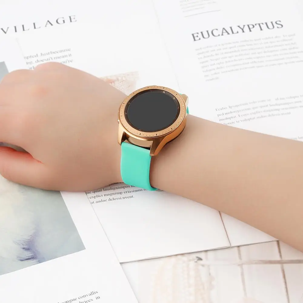 20 мм ремешок для часов R810 Samsung Galaxy Watch Active 42 спортивные ремешки Huawei Часы сменный