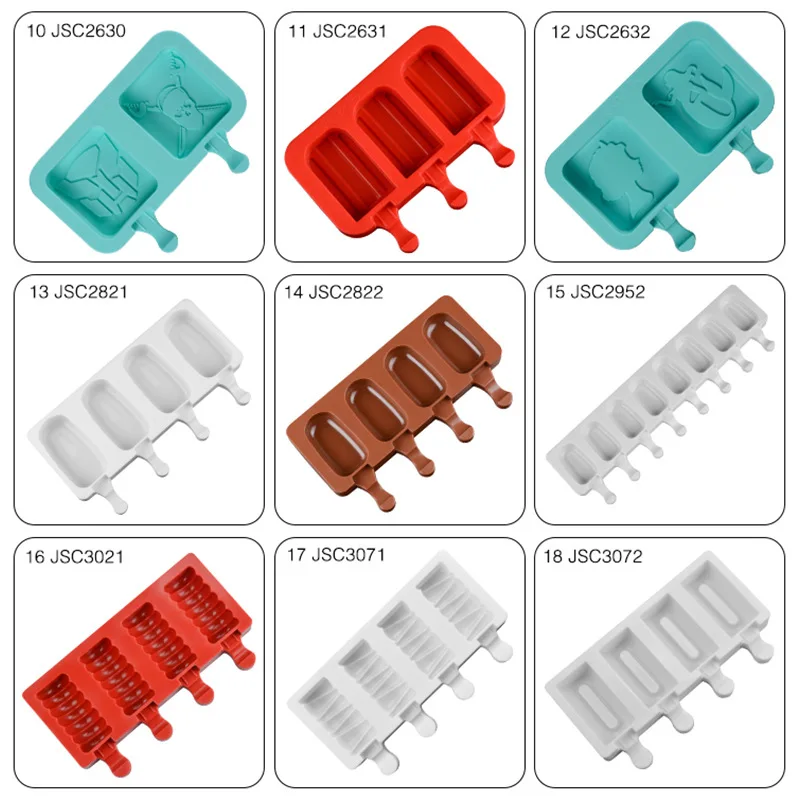 Food grade Silicone Ice Cream Mold Popsicle Molds DIY Homemade Dessert Freezer Fruit Juice Ice Cube Maker Mould Kitchen Tools