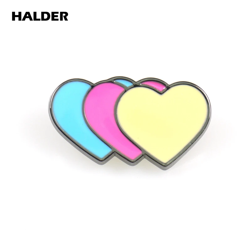 BR0046 halder Celeste модные ювелирные броши «клубника» кассеты нагрудные булавки рюкзак значок аксессуар подарок украшения из ткани - Окраска металла: heart