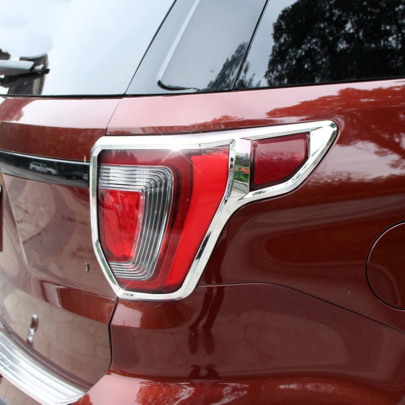 2 шт. для Ford Explorer- ABS хромированное электролитическое покрытие задняя подсветка украшение для рамки отделка автомобиля Стайлинг