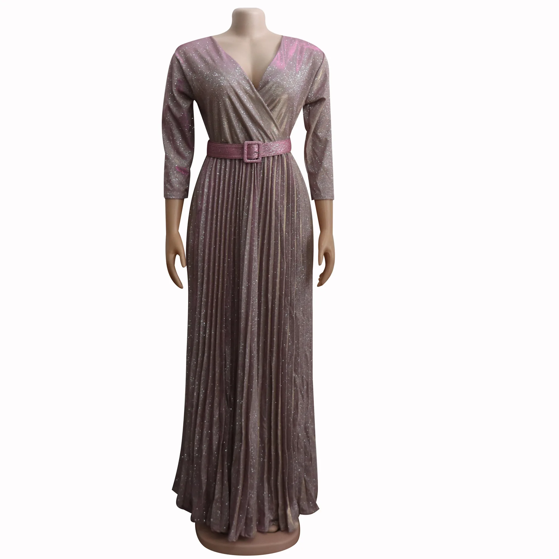 Bronzing Pleated Muslim Arabic Islamic Dubai Kaftan Dress Moroccan FOIL GOLD Ruffle Morocco Abaya Robe Musulmane Longue