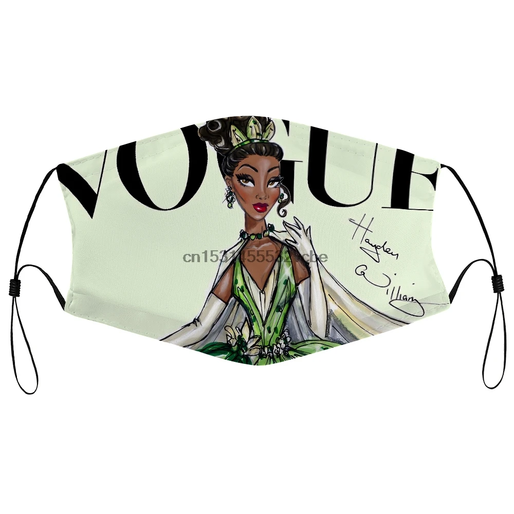 Dust Mask With Filter Princess and the Frog Custom for Women women Mouth Face | Аксессуары для одежды