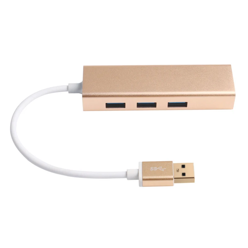 USB к RJ45 проводной концентратор карт 3 Порты и разъёмы адаптер Алюминий сплав прочный для 1000M Ethernet LSMK99