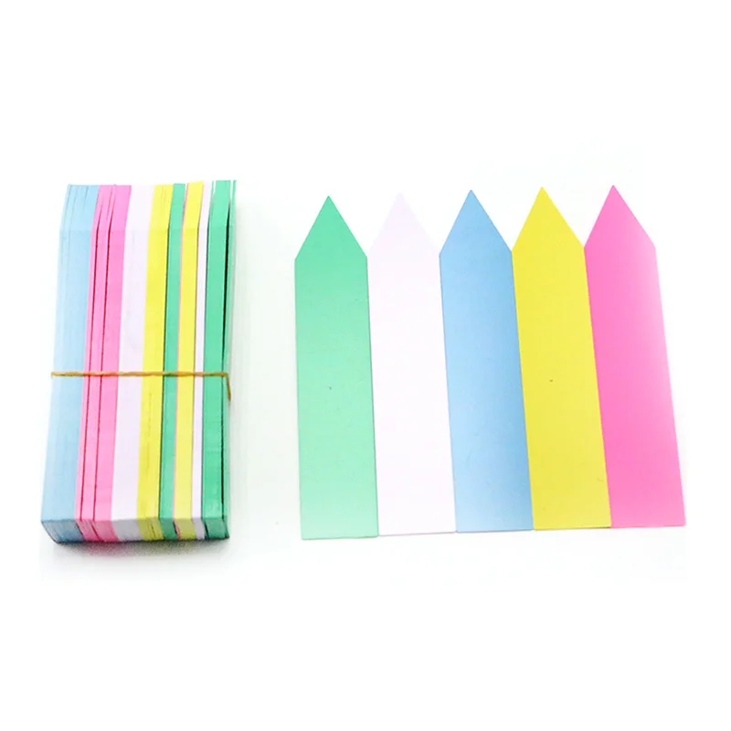 100Pcs/lot Garden Plastic Plant Labels Labels Tray Plant Tags Nursery Markers Flower Pots Seedling Mark Tools Garden Decor 1*5cm Plant Tags