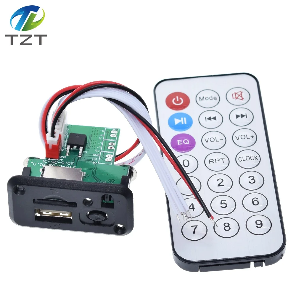 Автомобиля 12V Мини MP3 Плата декодера стандарта USB TF Поддержка карт