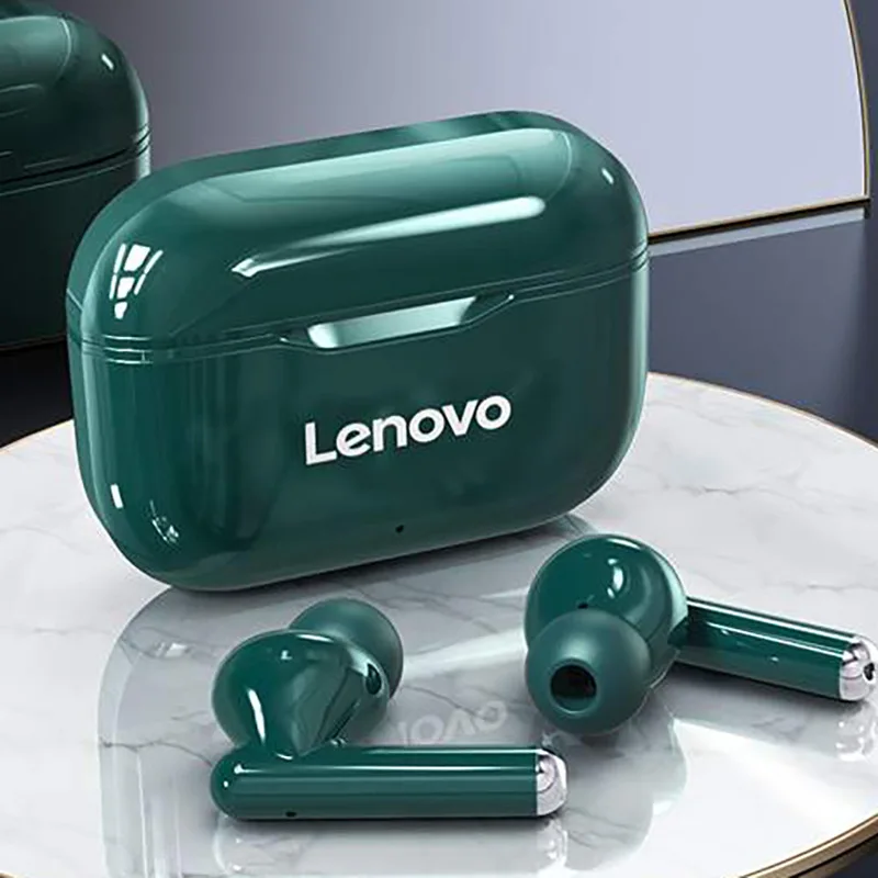 Lenovo LP1 TWS Bluetooth V5.0 Earphones 3D Stereo Sports Wireless Headset with Dual Microphone Earbud Earpiece for IOS Android