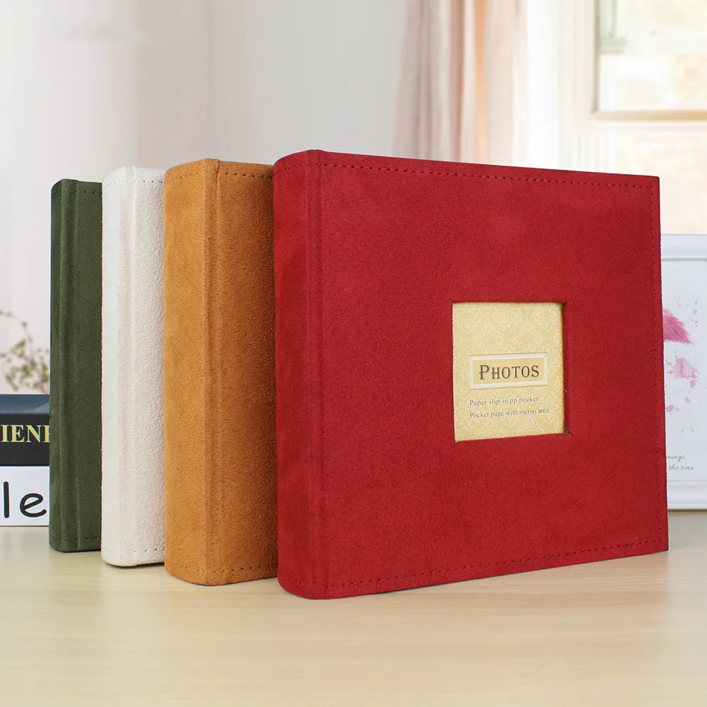 

Velvet Cover 6 Inch Photo Album 200 Sheets Gift Storage Album Commemorative Insert Album Picture Album Diy Photo Album Scrapbook