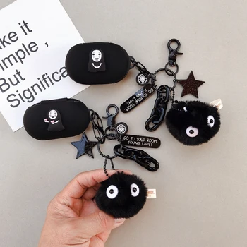 

Black Silicone Case for Samsung Galaxy Buds 2019 Charging Sleeve Protective Case Bluetooth Earphone Skin Keyring Pendant