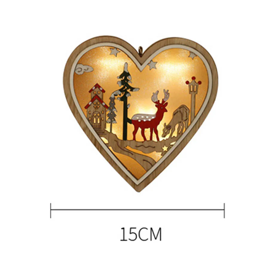Heart Shape Thrisdar снежинки звезда в форме сердца рождественские китайские фонарики домашняя спальня свадьба день рождения Свадебный Рождественский подарок свет - Испускаемый цвет: Heart Shape