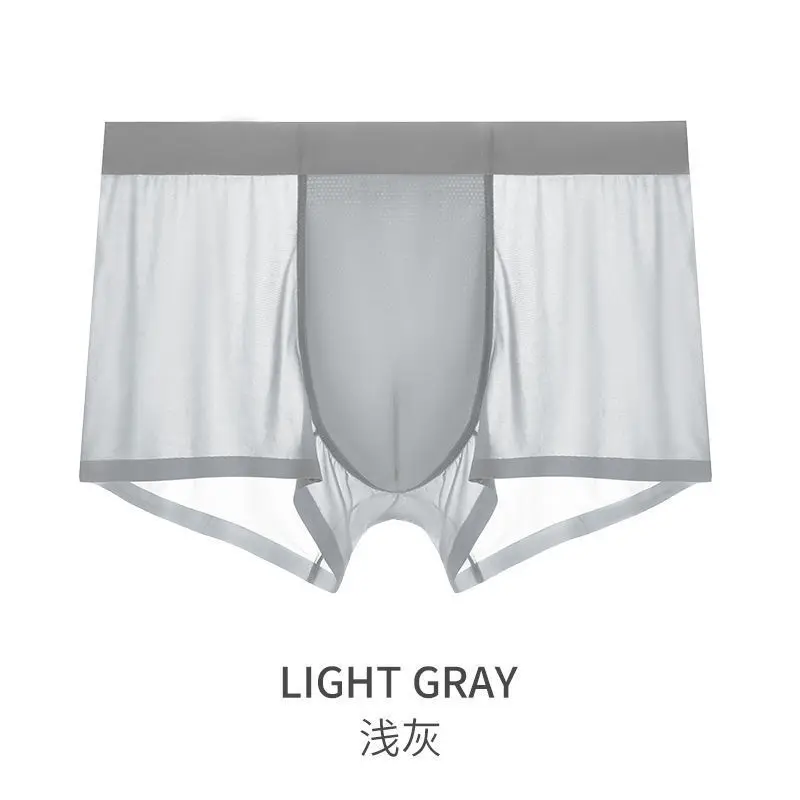 4pcs/lot Underwear Men Boxer Homme Super Ice Silk Boxershorts Seamless Men Boxers Sexy Boxer Shorts Cueca Male Panties Lingerie
