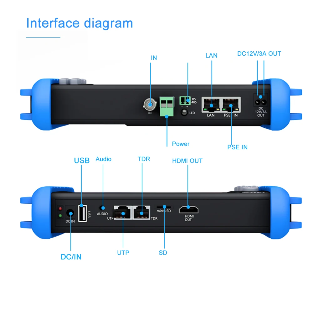 4K HD CCTV тестер 8MP IP камера с портом POE HDMI Out монитор многофункциональный AHD CVI TVI CVBS SDI