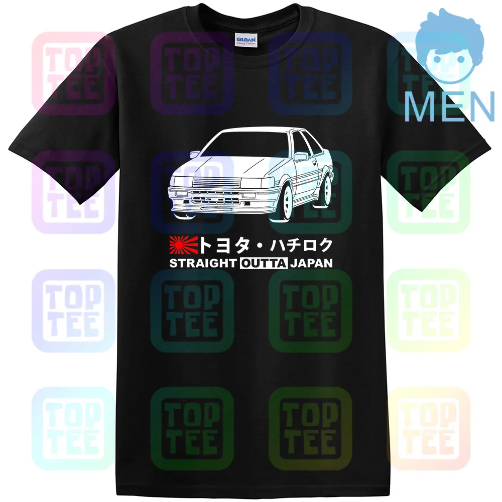 GT-рубашка Защитные чехлы для сидений, сшитые специально для Toyota Corolla Levin AE86 2-купе 83-85 Zenki футболка - Цвет: Черный