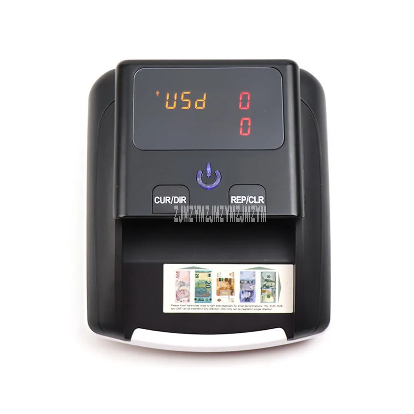 Detector de Notas Detector com 500ma Mini Portátil Falso Quantidade Total Exibição Euro Usd Conterfeit uv Moeda Dinheiro Bateria 2 Mini portátil falso detector de notas quantidade