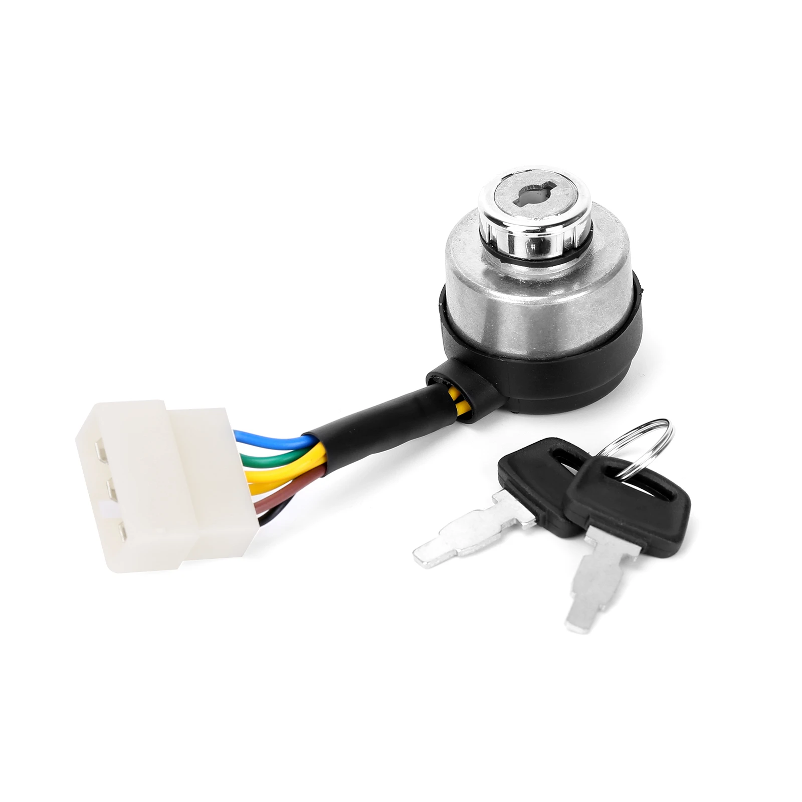 On Off Start Ignition Key Switch 6 Wires(PIN) Replacement Set For DuroMax XP4400E XP4400EH XP8500E XP10000E,188/190F Generator new car ignition start switch for vw eos golf bora jetta tiguan beetle audi s3 a3 skoda octavia 1k0905865a 1k0905865b 1k0905865