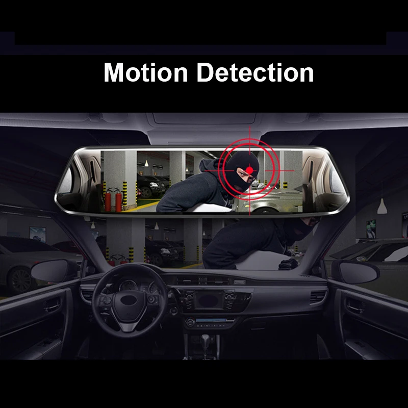 Сенсорный экран 7 ''Автомобильный видеорегистратор с двумя объективами