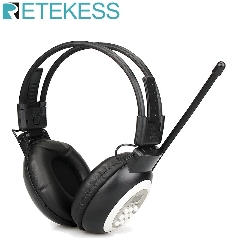 

RETEKESS TR101 FM Headphone Radio Receiver Wireless Headset Radio Earphone Receiver For Conference Simultaneous Interpretation