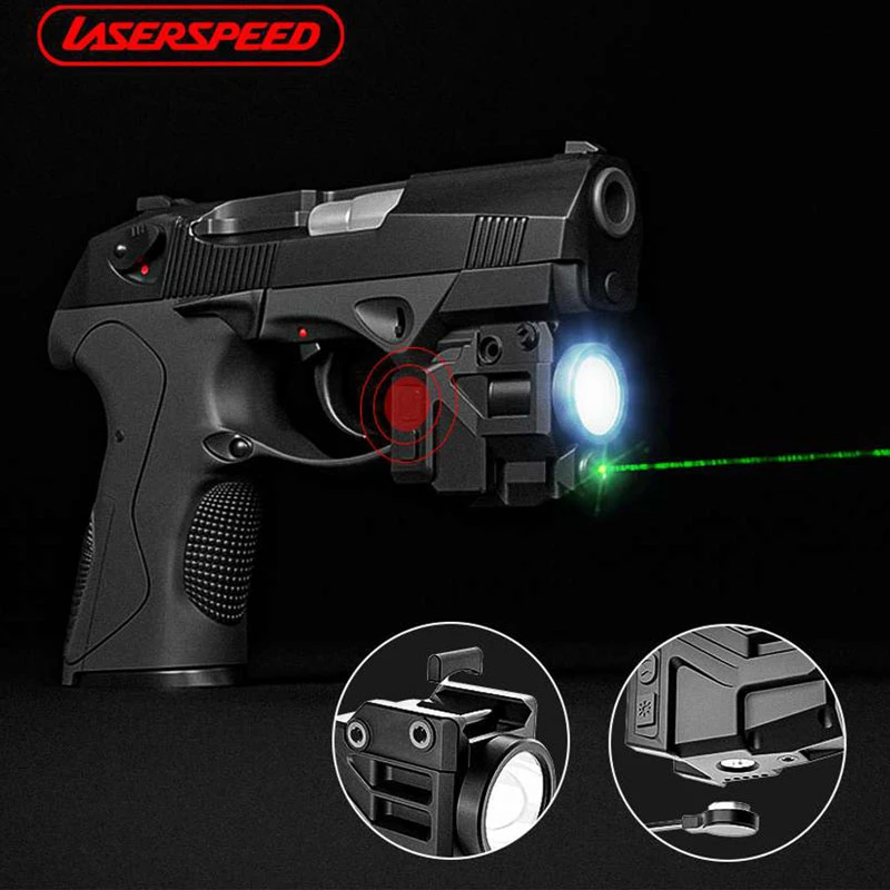 Compact Glock Taurus G2c Green Laser Sight And 500lumen Led Tactical