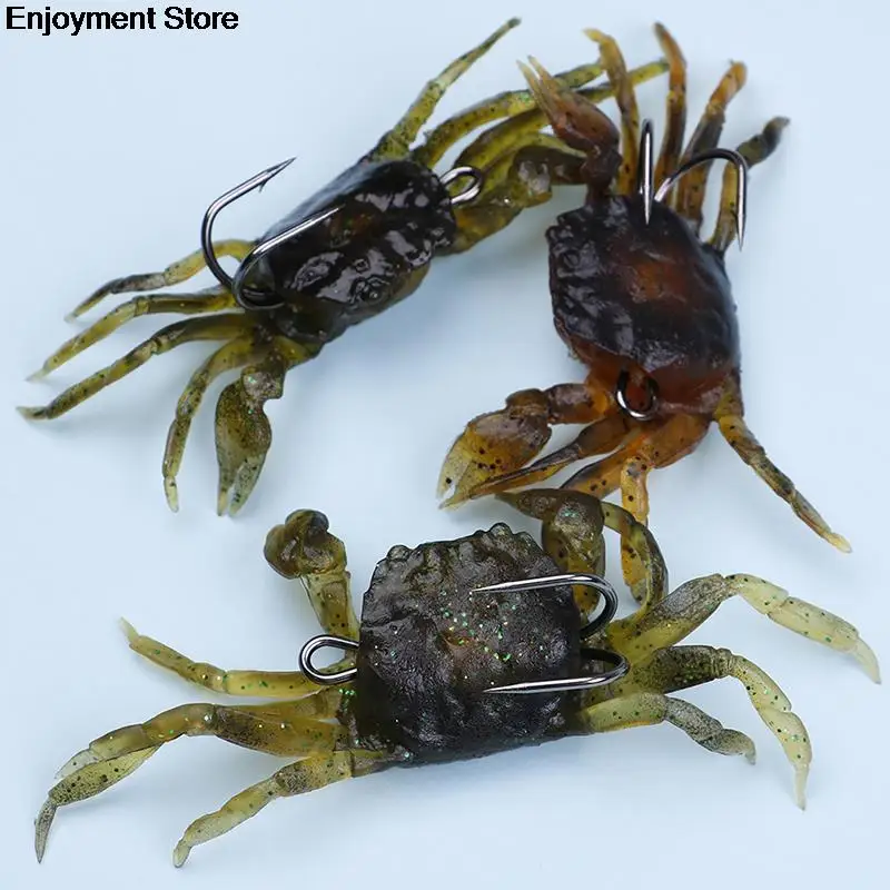 Sea Creature Tackle Fake Bait Soft Fishing Lures Artificial Bait Crab