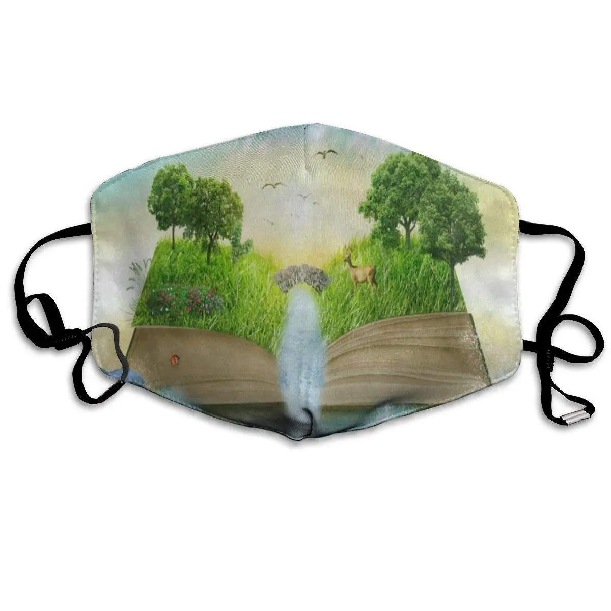 

Magic Opened Book Life Of Tree Great Dust Mouth Mask Reusable Anti-Dust Face Mask Adjustable Earloop Skin Protection