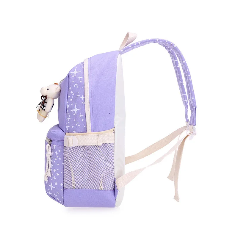 Модные женские текстильные школьные рюкзаки ранец для колледжа 3 шт./компл. plecak для девочки-подростка и рюкзак для мальчиков Moclila сумка на плечо
