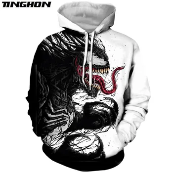 

XS-7XL Summer New Style T-shirt Superhero Movie Venom 3D Print Men/Women Harajuku Casual Hooded Jacket Hoodies Sweatshirts