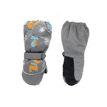 Детские снегоходные перчатки зимние теплые лыжные перчатки спортивные водонепроницаемые ветрозащитные зимняя рукавица Регулируемый лыжный ремень аксессуары для катания на лыжах