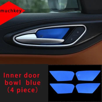 

For Alfa Remeo stelvio Inner door bowl blue molding trim 4pcs