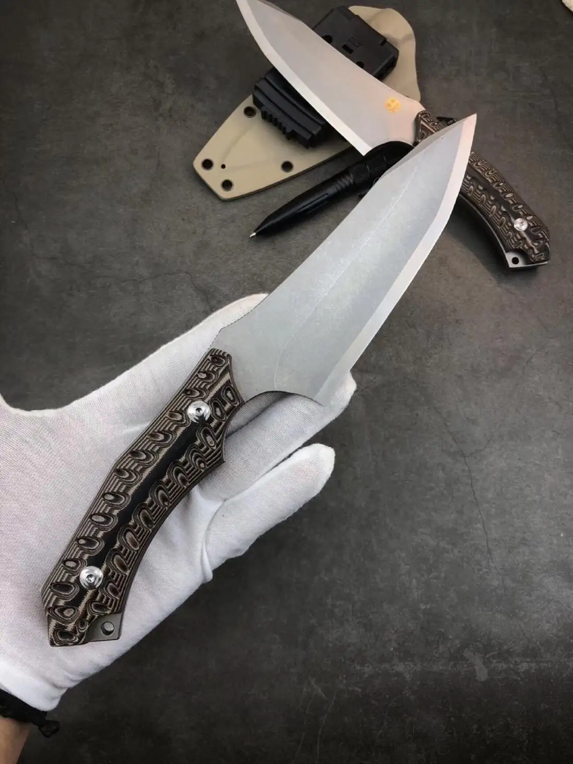 D2 лезвие G10 Ручка Высокое качество прямой нож тактический EDC инструмент открытый кемпинг выживания разведка карманный нож