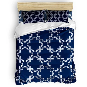 

Moroccan Pattern Printing Custom Bedding Set 3D Digital Printing Christmas Bedding Set US KING QUEEN