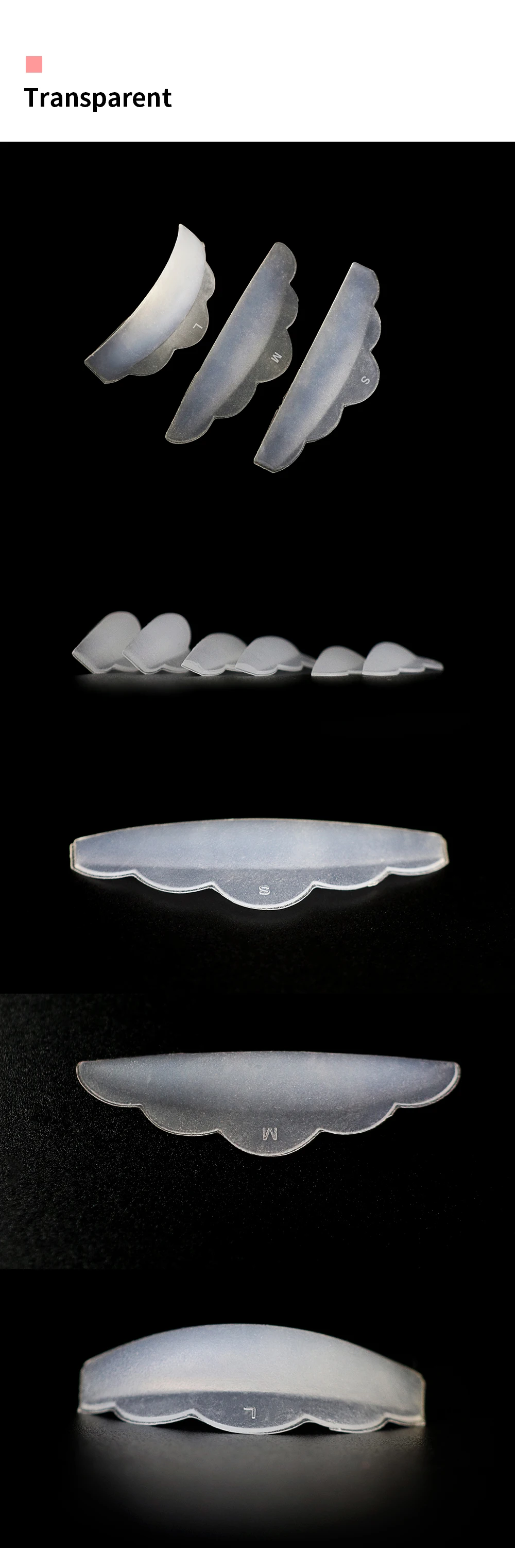 3 Pairs Silicone Eyelash Perm Pad Recycling Lashes Rods Shield Lifting 3D Eyelash Curler Accessories Applicator Tools