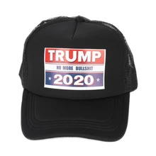 Running Cap Women Black Trump Presidential Election Print Mesh Hats Adjustable Peaked Caps Breathable Mesh Baseball Hat 77