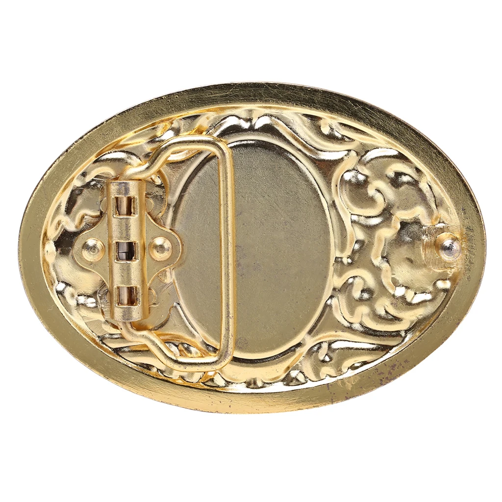 Scorpion Design Gold Tone Black Belt Buckle For Men Jeans Pants Accessories Luxurious Cowboy Buckle