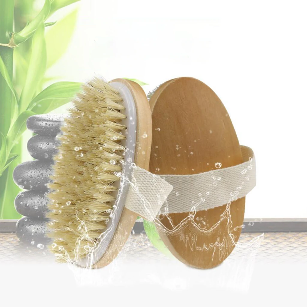 Body Brush for Wet or Dry Brushing - Gentle Exfoliating for Softer, Glowing Skin - Get Rid of Your Cellulite and Dry Skin