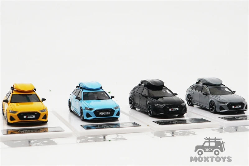 ミニカー 1/64 refine emotion Audi RS-6 Refine Emotion RE 1:64 RS6 Avant RS C8 GRAY Resin Car