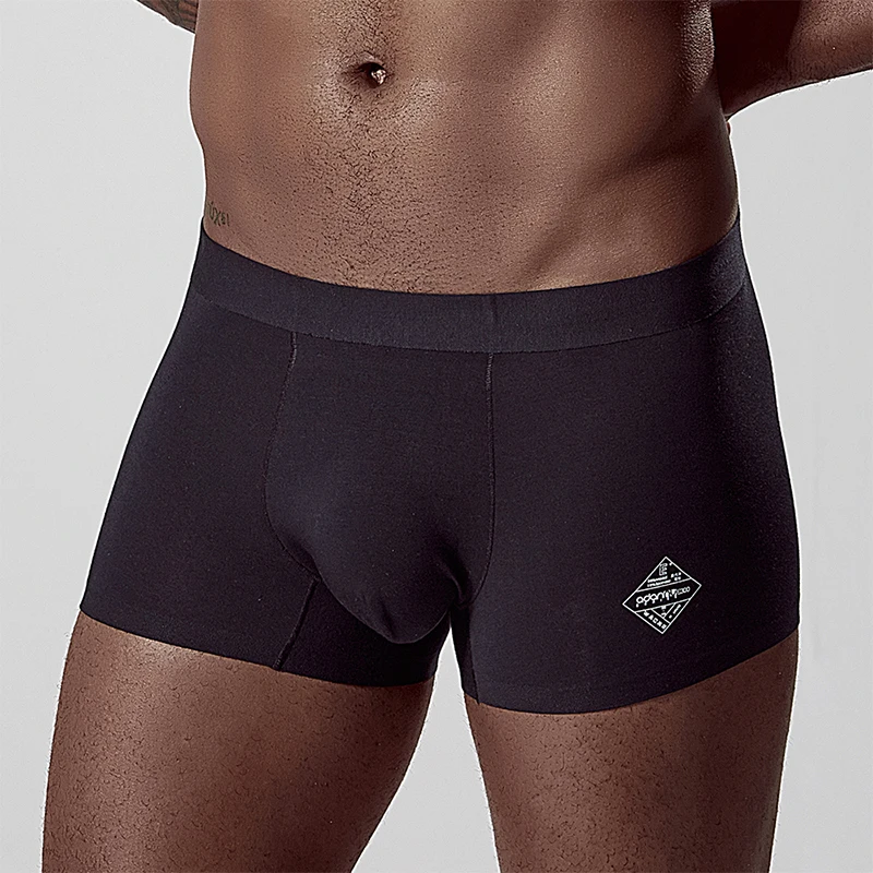 ADANNU Брендовое Мужское нижнее белье Мужчины Боксеры Модальные cueca tanga дышащие мужские трусы мужские Трусы Соблазнительные мужские трусы-боксеры calzoncillo - Цвет: AD308-black
